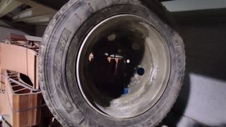 Rueda con llantas