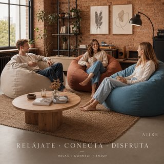 Puff verd redondo moderno - Puf infantil salon XXL