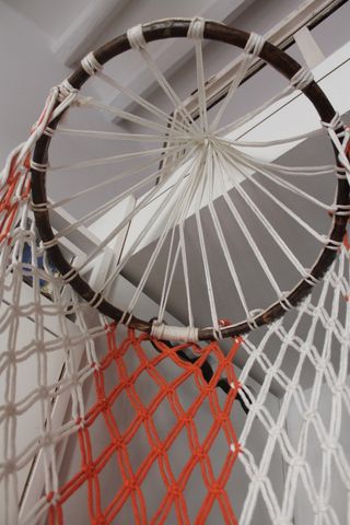 Silla colgante de macramé