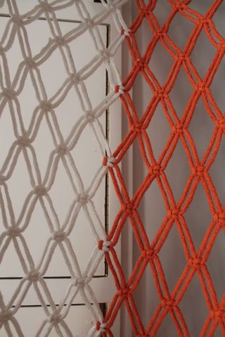 Silla colgante de macramé