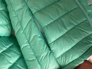 Abrigo Plumas Nórdico XS mujer azul turquesa