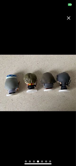 4 figuras Harry Potter y caja musical