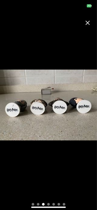 4 figuras Harry Potter y caja musical