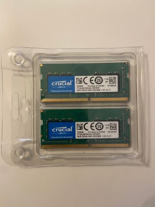 Pareja Crucial Memoria RAM 8GB PC4 2400T DDR4