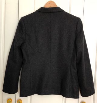 Blazer negro vintage, mujer, talla M