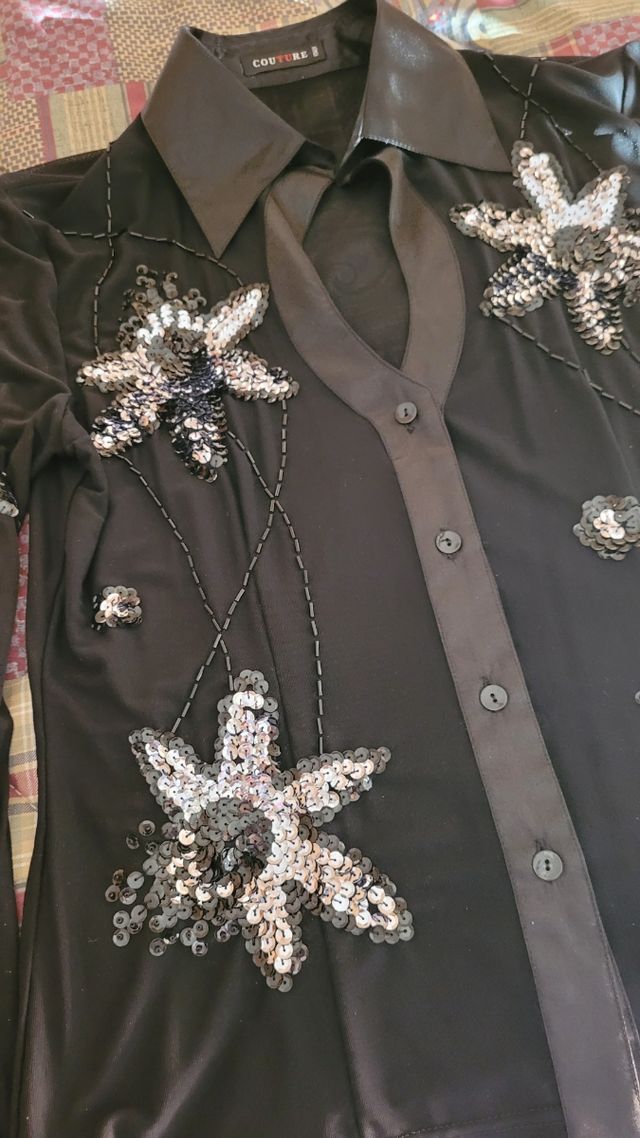 Camicia con paillets