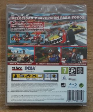 SONIC & SEGA ALL STARS RACING PS3 PRECINTADO