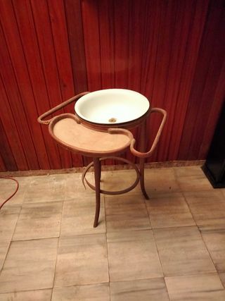 Lavadero antiguo año 1940 1950 madera cerámica