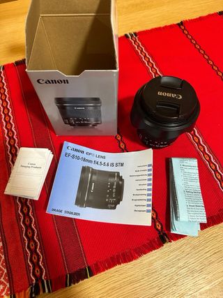 Objetivo Canon EF-S 10-18mm con Caja y manual