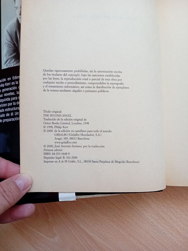 Libro El Segundo Ángel