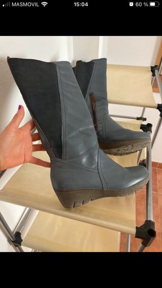 Botas media caña grises como nuevas