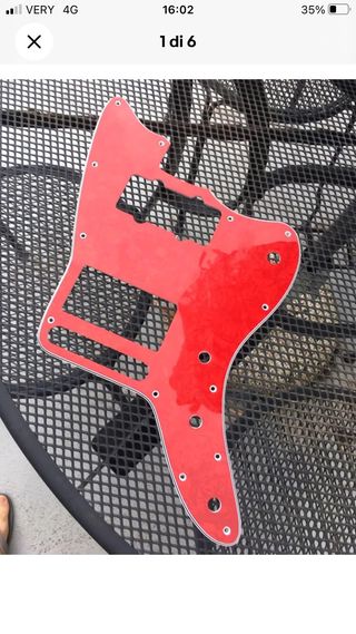 fender jazzmaster red pickguard humbucker