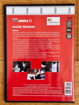 Accion Mutante, dvd ciencia ficcion española