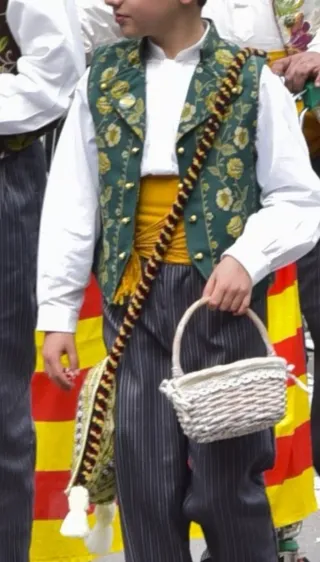 Bolso zurrón para traje regional fallero