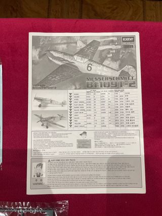 MAQUETA AVIÓN MESSERSCHMITT BF109T-2 ACADEMY