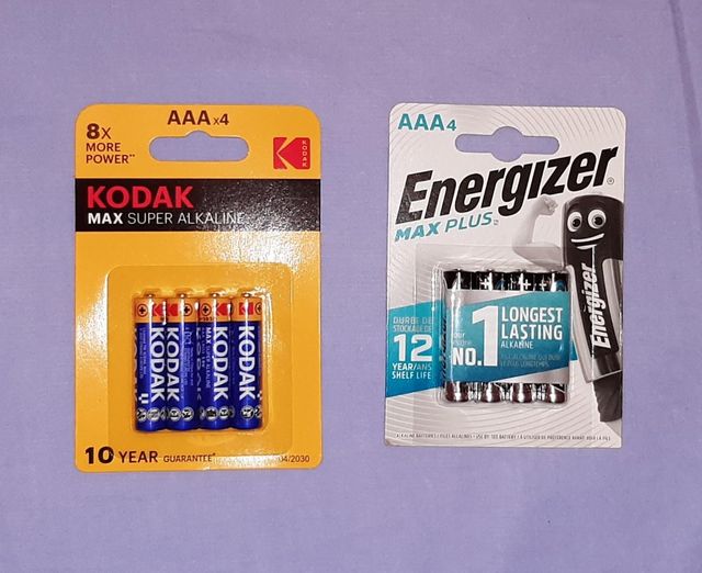 Pilas alcalinas AAA Kodak o Energizer - NUEVAS