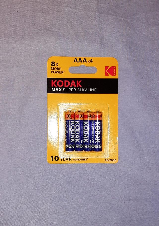 Pilas alcalinas AAA Kodak o Energizer - NUEVAS