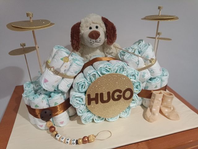 Tarta de pañales Batería