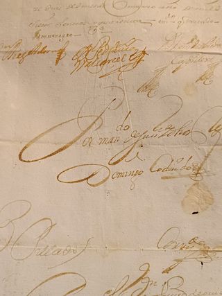 Documento antiguo 1761