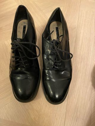 zapato masculino tacón ancho