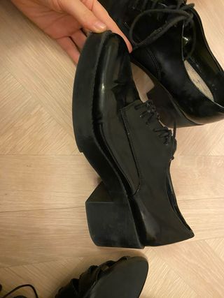 zapato masculino tacón ancho