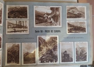 ANTIGUO ALBÚM CROMOS LAS BELLEZAS DE CANTABRIA