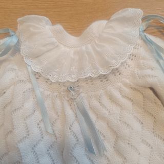 Chaqueta Bebé Detalle Lazos azules 
