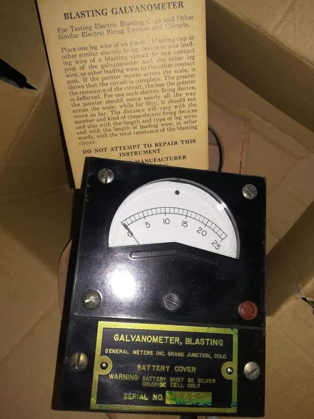 Blasting Galvanometer WWII USARMY