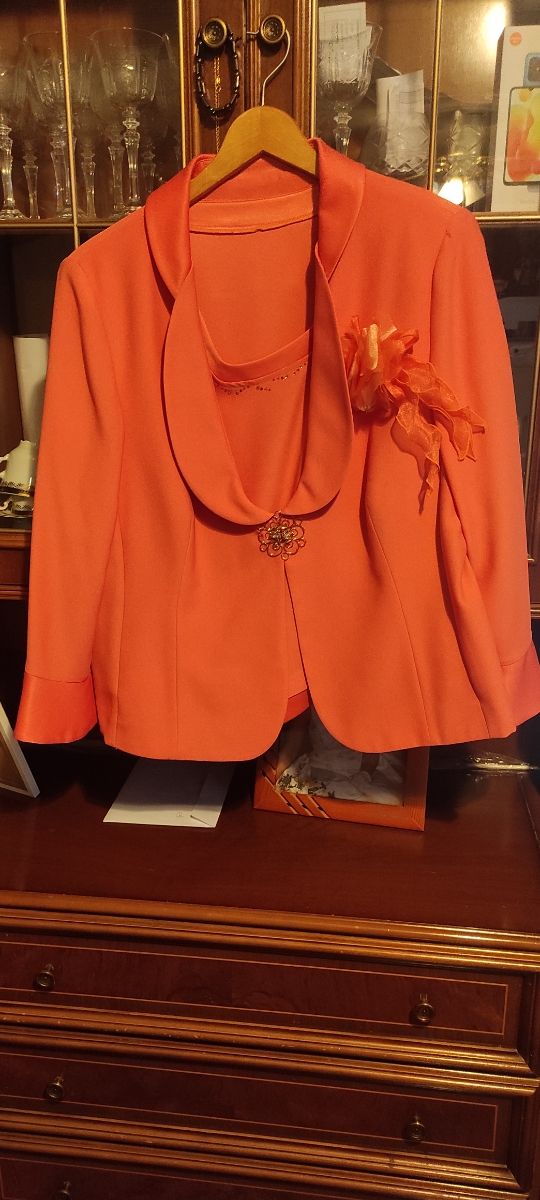 Conjunto color salmón