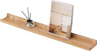 NUEVO estante de pared madera roble 100x10cm