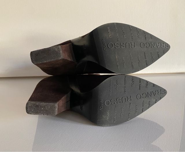 tronchetto in suede brown