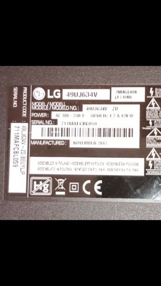 LG 49UJ634V despiece