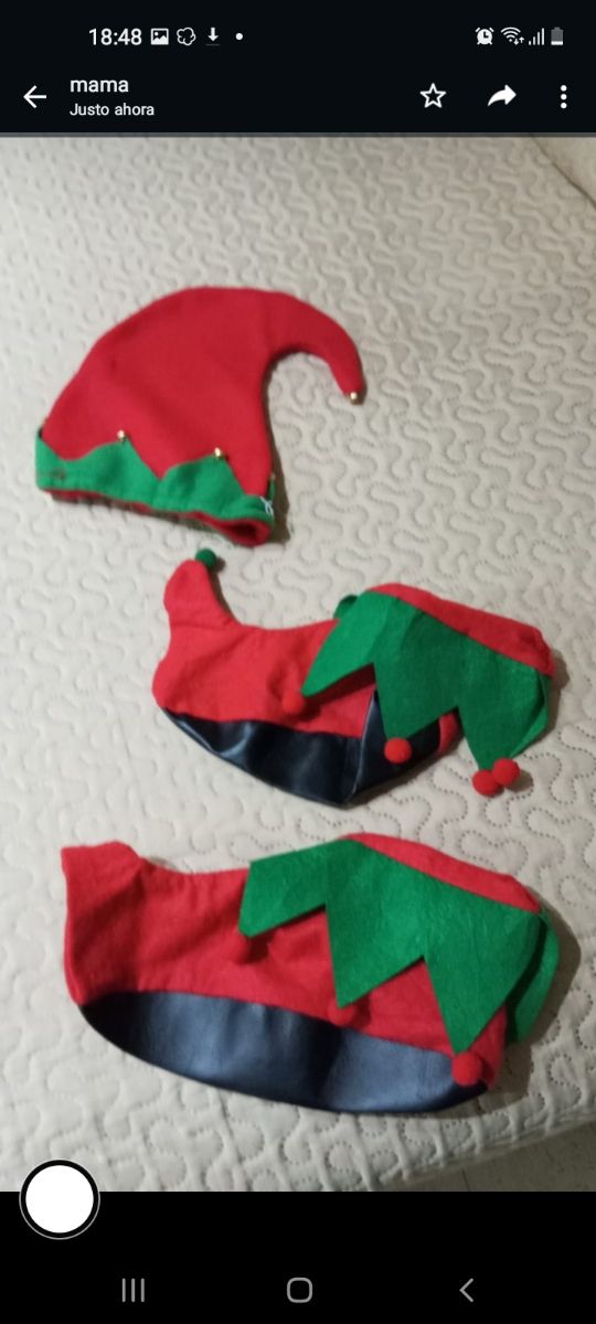 Vestido elfo sin usar talla 5 años