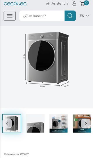 Bolero DressCode 9800 Inverter Steel A Lavadora