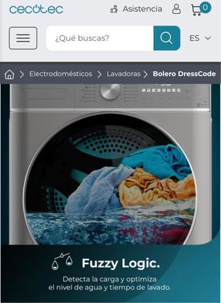 Bolero DressCode 9800 Inverter Steel A Lavadora