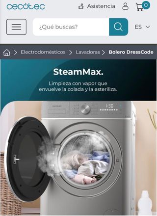 Bolero DressCode 9800 Inverter Steel A Lavadora