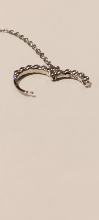 Pendientes plata para 2 agujeros