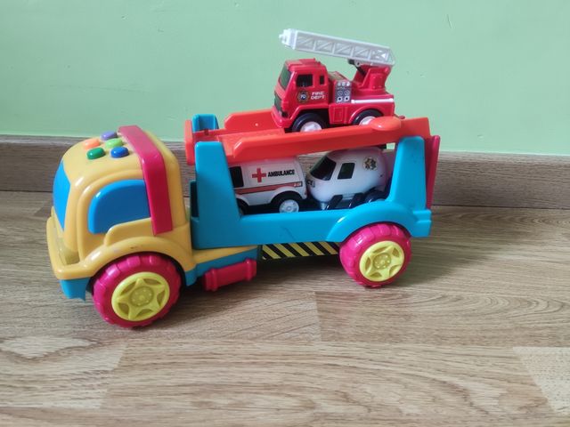 JUEGO DE CAMIÓN PORTA COCHES +3 REGALO