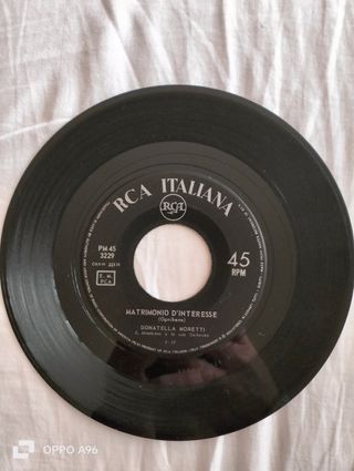Disco 45 giri vintage anni 60.