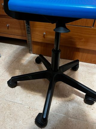 Silla escritorio azul