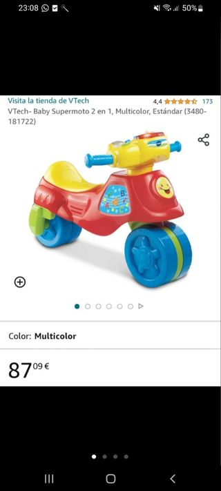 Moto correpasillo niño ficher price
