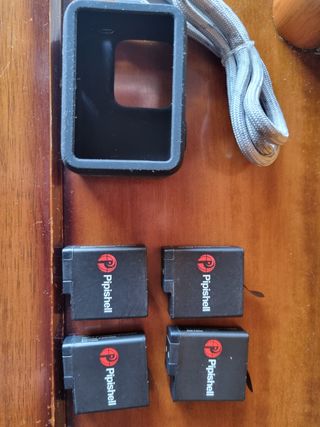 4 Baterias y funda gopro hero 5/6 Black