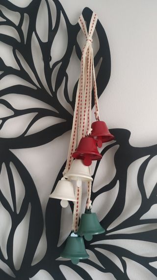 Adorno colgante campanitas Navidad