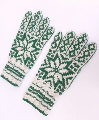 Guantes Estampados Pura Lana 
