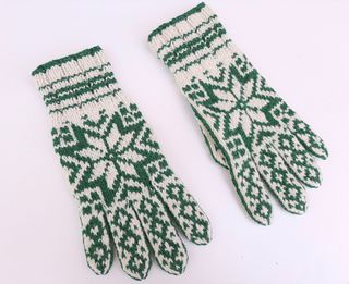 Guantes Estampados Pura Lana 
