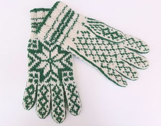 Guantes Estampados Pura Lana 