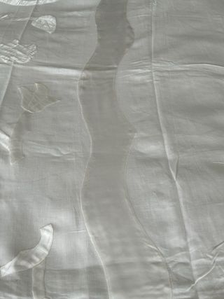 Coptiletto in lino e raso