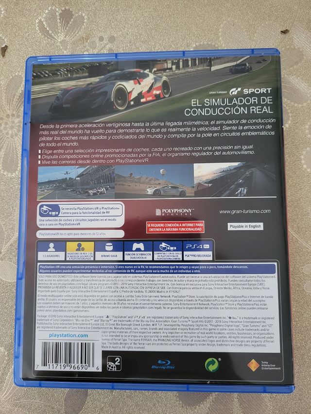 Juego Ps4 Gran Turismo Sport Hit