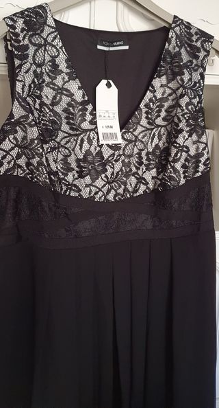 Vestido de gasa largo de fiesta