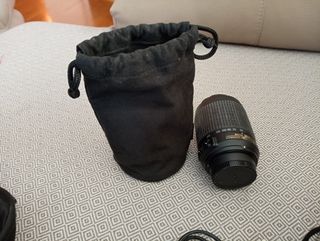 objetivo nikon 55-200 + funda